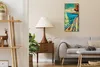 Wandbild Leinwand Bilder mit Uhr 30x60 Kunst Produktbild-Vorschau 3