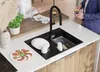 PRIMAGRAN Spülbecken Schwarz 62x50cm, Granitspüle 1 Becken Produktbild-Vorschau 6