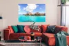 MuchoWow® Poster Die über dem Wasser hängenden Bungalows Produktbild-Vorschau 2