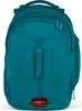 A teal satch backpack is shown from the front against a white background. Podgląd zdjęcia produktu