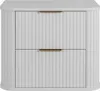 A white bathroom cabinet with two drawers. Produktbild-Vorschau