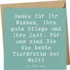 Mr. & Mrs. Panda Glückwunschkarte Spruch Beste Tierärztin - Produktbild-Vorschau 1