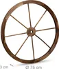 Relaxdays Roue de charrette en bois, lot de 2, décoration Voir les images du produit 4