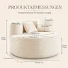 Pohovka "Sitzsack" 110 cm, potažená kvalitní tkaninou Náhled obrázku produktu 3
