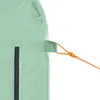 A close-up view of a green fabric with an orange cord tied to it. Produktbild-Vorschau