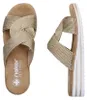 Rieker  Damenschuhe Sandalen Flach Pantolette Gold Freizeit Produktbild-Vorschau 11