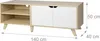 Mobile TV basso Relaxdays, 6 ripiani, mobile TV fino a 60 Anteprima dell’immagine prodotto 4