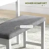 HOMCOM Essgruppe Esstisch mit Gepolsterten Stühlen, Bank Produktbild-Vorschau 5