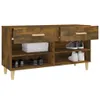 vidaXL Schuhschrank Räuchereiche 102x35x55 cm Holzwerkstoff Produktbild-Vorschau 12
