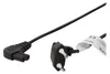 Logilink Netzkabel Euro Stecker90°IEC Stecker90°0,75m bk Podgląd zdjęcia produktu 1