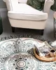 BELIANI Dywan kremowy bawełniany okrągły orientalny ø 120 Podgląd zdjęcia produktu 2