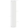 A white corner shelf unit shown from a side angle against a white background. Anteprima dell’immagine prodotto