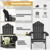 COSTWAY Chaise Adirondack avec porte-gobelet, chaise de Voir les images du produit 3