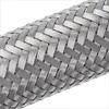 Close-up view of a braided metal hose. Produktbild-Vorschau