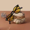 CARFIA Polarisierte Sonnenbrille Herren Runden Rahmen Gelbe Produktbild-Vorschau 2