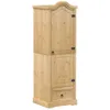 vidaXL Kleiderschrank Corona 55x52x170 cm Massivholz Kiefer Produktbild-Vorschau 1