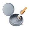 Taschen ASCHENBECHER Ø5,5cm mit Deckel aus Metall rund Mini Produktbild-Vorschau 4