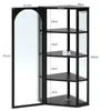 STILVORA Wandschrank mit 4 Ebenen und klarem Glas, Produktbild-Vorschau 3