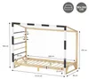 ML-Design Kinderbett Fußballtor 90x200 cm mit Matratze Produktbild-Vorschau 7