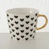 Tasse aus Porzellan mit goldenem Griff, FAYETTE Produktbild-Vorschau 3