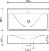 vidaXL Lavabo in Vetroceramica rettangolare nero con foro Anteprima dell’immagine prodotto 10