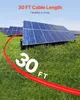 SucceBuy 2x Rallonge de câble solaire 10AWG 9,14m avec Voir les images du produit 3