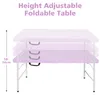 Table pliante réglable en hauteur AIORBER 125 x 61 cm avec Voir les images du produit 3
