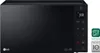A black LG microwave oven is shown from the front. Produktbild-Vorschau