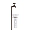 Regenmesser aus Metall in Wasserhahn-Optik Produktbild-Vorschau 1