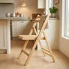 Holz Klappstuhl natur belastbar bis 100 kg - 79 x 59 cm - Produktbild-Vorschau 7
