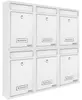 MONZANA® Briefkasten Weiß inkl. 2 Schlüssel Namensschild Produktbild-Vorschau 5