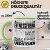 Fitnessfreak Geschenk Kaffee-Tasse Geschenkidee für Produktbild-Vorschau 3