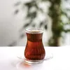 Verres à thé avec soucoupes - lot de 6 avec motif en Voir les images du produit 3