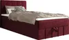 A single bed with a headboard and bedding, shown against a white background. Produktbild-Vorschau