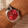 Uhr, Herren, Analog, Silber,Zifferbl Rot Produktbild-Vorschau 13