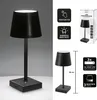 Cepewa LED Tischleuchte schwarz Touchfunktion  26 cm Produktbild-Vorschau 3