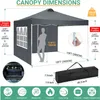 Pavillon, 3x3m Pop Up Faltpavillon, Spitzpavillon mit 4 Produktbild-Vorschau 6