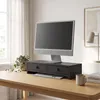 Relaxdays Monitorstandaard, met 2 lades, hoogte x breedte x Productafbeelding-voorbeeld 2