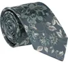 Krawatten-Set aus 100% Seide, florales Design, Krawatte Produktbild-Vorschau 2
