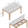 Skye Decor, tavolo da pranzo di alta qualità, noce e Anteprima dell’immagine prodotto 4