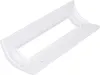 A white plastic refrigerator door handle is shown from an elevated diagonal angle against a white background. Produktbild-Vorschau