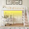 Merax Etagenbett 140x200cm, Hochbett Mit Schreibtisch, Produktbild-Vorschau 2