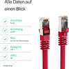 RJ45 Flachkabel m. CAT 7 Rohkabel slim rot 2m Produktbild-Vorschau 4