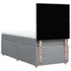 Boxspringbett mit Matratze Hellgrau 90x190 cm Stoff Produktbild-Vorschau 6