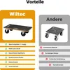Wiltec 2x transportní kolečka 575 x 290 x 144 mm s nosností Náhled obrázku produktu 5