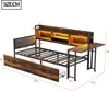 Merax Eisen Sofabett 90×200cm mit LED-Beleuchtung und Produktbild-Vorschau 7