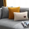 Tlustá imitace jehněčího házení polštáře, čtvercový plyšový Náhled obrázku produktu 12