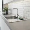 lavello da incasso in acciaio inox 58CM, angolare + ripiano Anteprima dell’immagine prodotto 4