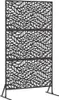 vidaXL Sichtschutz Schwarz 100 x 50 x 180 cm Stahl Produktbild-Vorschau 1