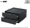 Merax Couchtisch 360° drehbar mit 2 Schubladen, moderne Produktbild-Vorschau 7